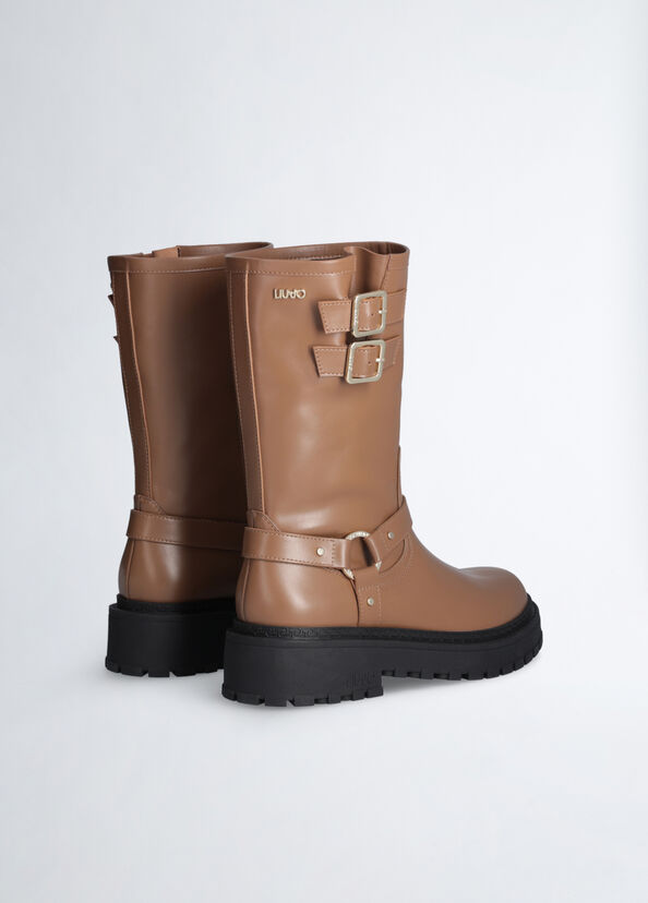 Liu Jo Biker boots in pelle Vendita Economica