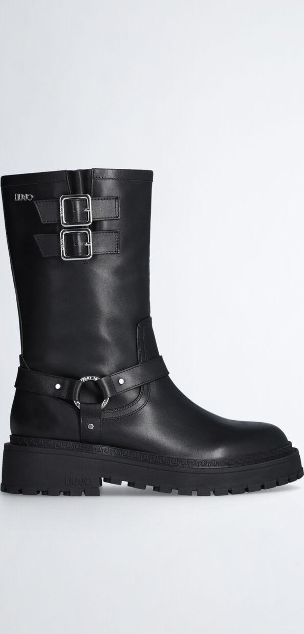 Liu Jo Biker boots in pelle Saldi Di Fabbrica