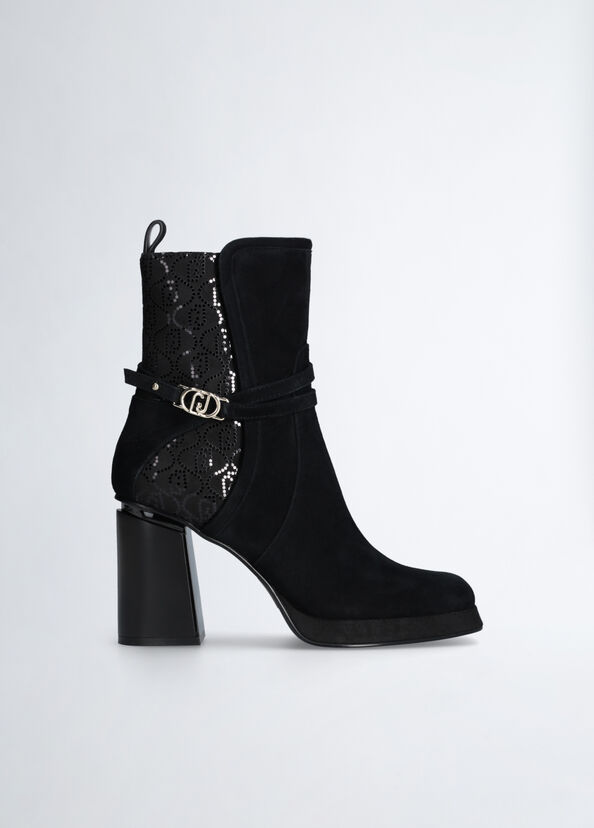 Liu Jo Stivaletti neri in suede Pezzi Unici