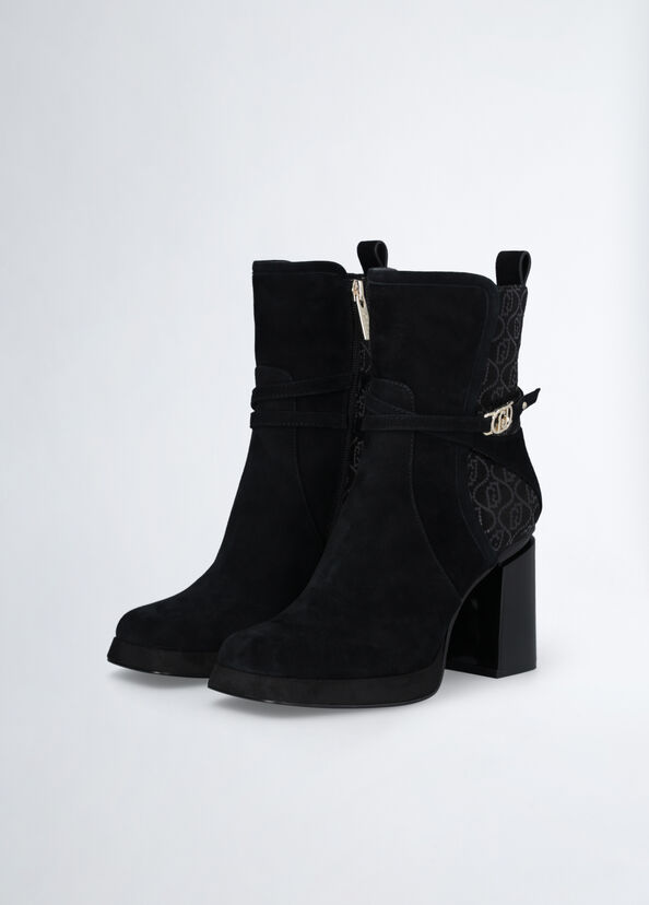 Liu Jo Stivaletti neri in suede Pezzi Unici
