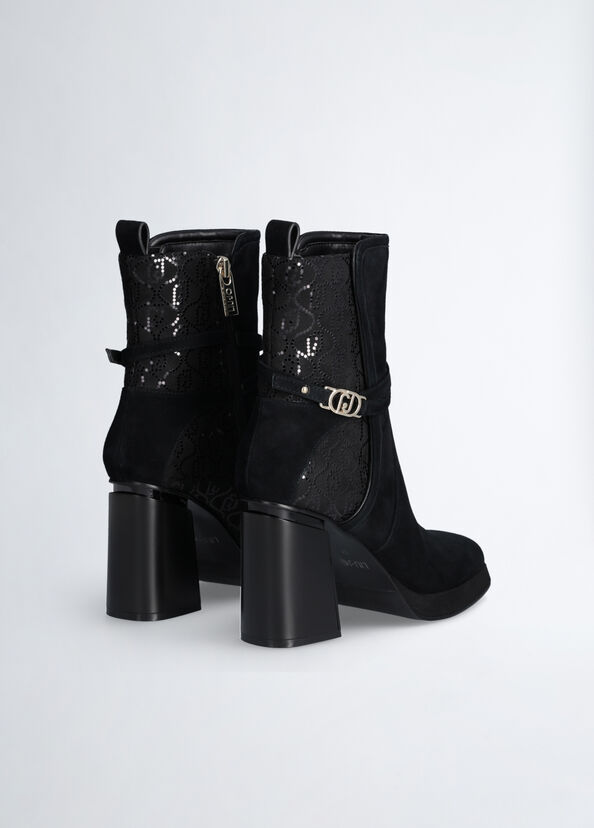 Liu Jo Stivaletti neri in suede Pezzi Unici