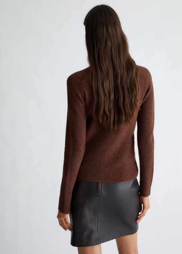 Liu Jo Dolcevita in misto lana con logo Offerte