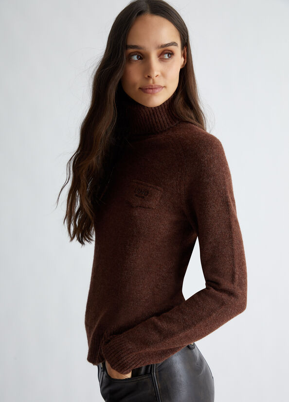 Liu Jo Dolcevita in misto lana con logo Offerte