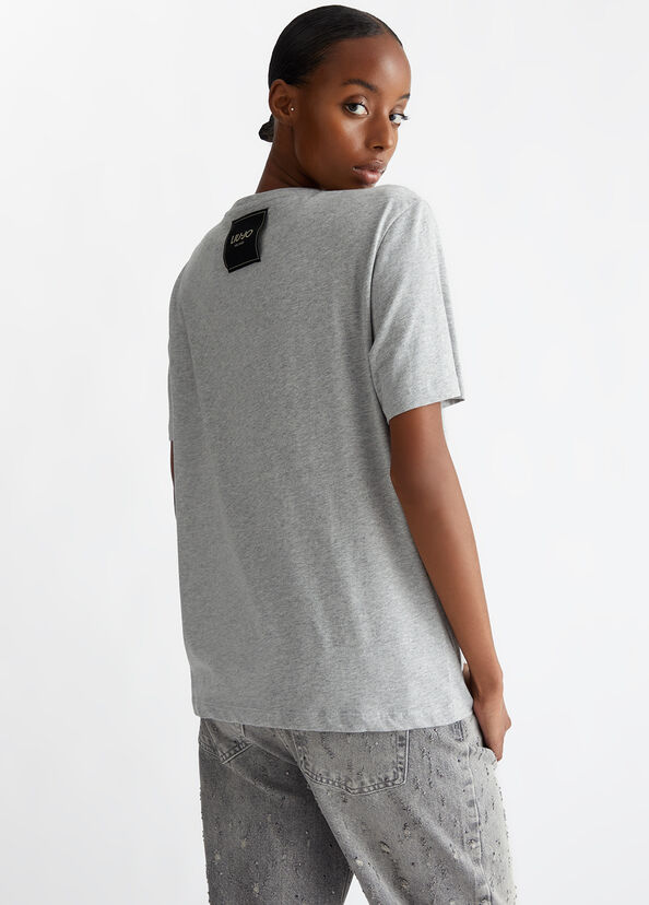 Liu Jo T-shirt over in jersey Vendita Calda