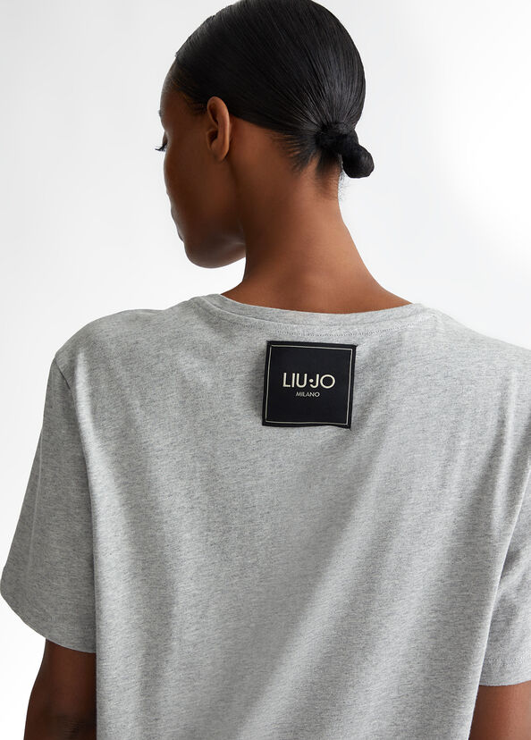 Liu Jo T-shirt over in jersey Vendita Calda