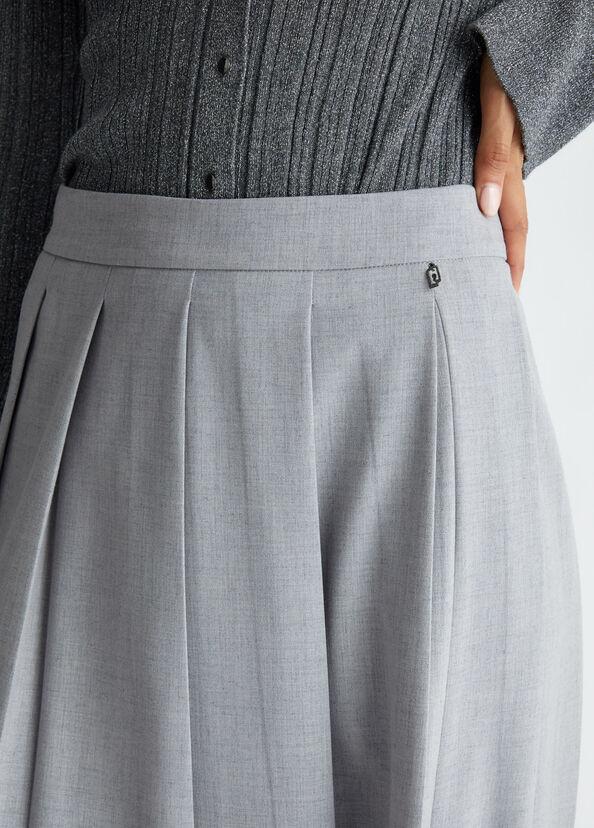Liu Jo Gonna a pieghe in twill Saldi Di Fabbrica