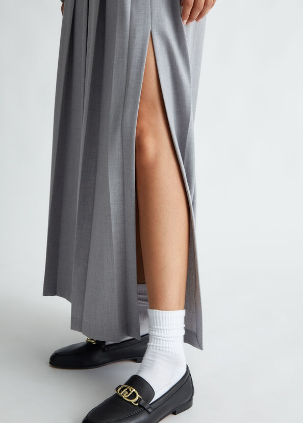 Liu Jo Gonna a pieghe in twill Saldi Di Fabbrica