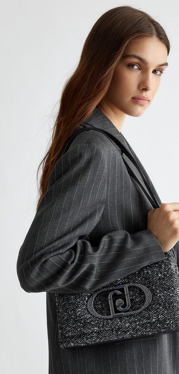 Liu Jo Borsa grande LaPuffy in chevron Italy