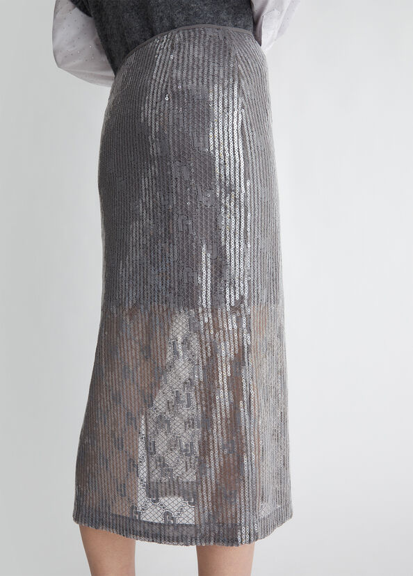 Liu Jo Gonna in pizzo con paillettes Outlet