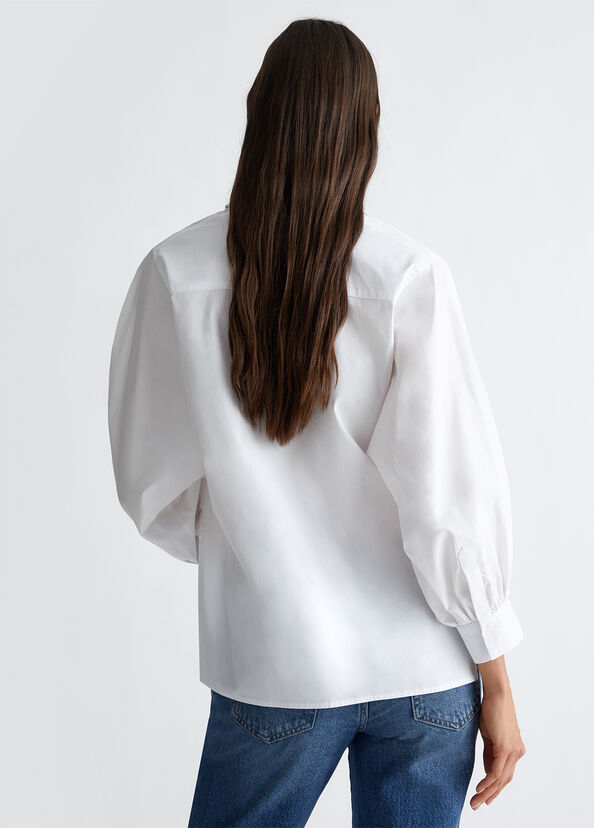 Liu Jo Camicia in popeline con spilla Nuovo