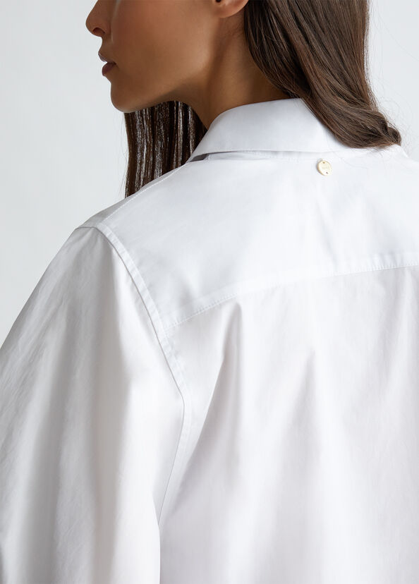 Liu Jo Camicia in popeline con spilla Nuovo