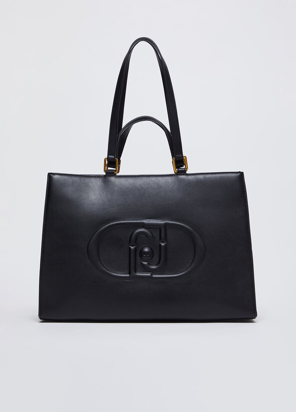 Liu Jo Shopping bag con logo monogram Vendita Calda