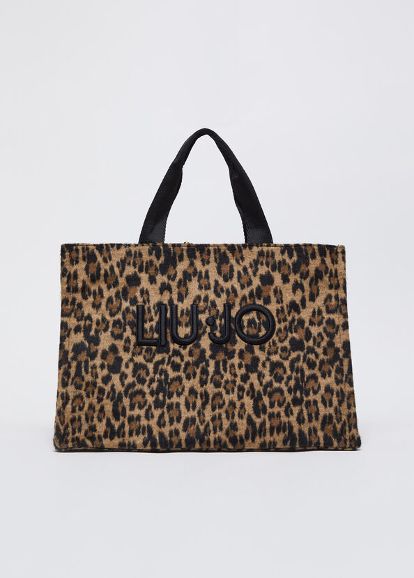 Liu Jo Shopping bag animalier Saldi Di Fabbrica