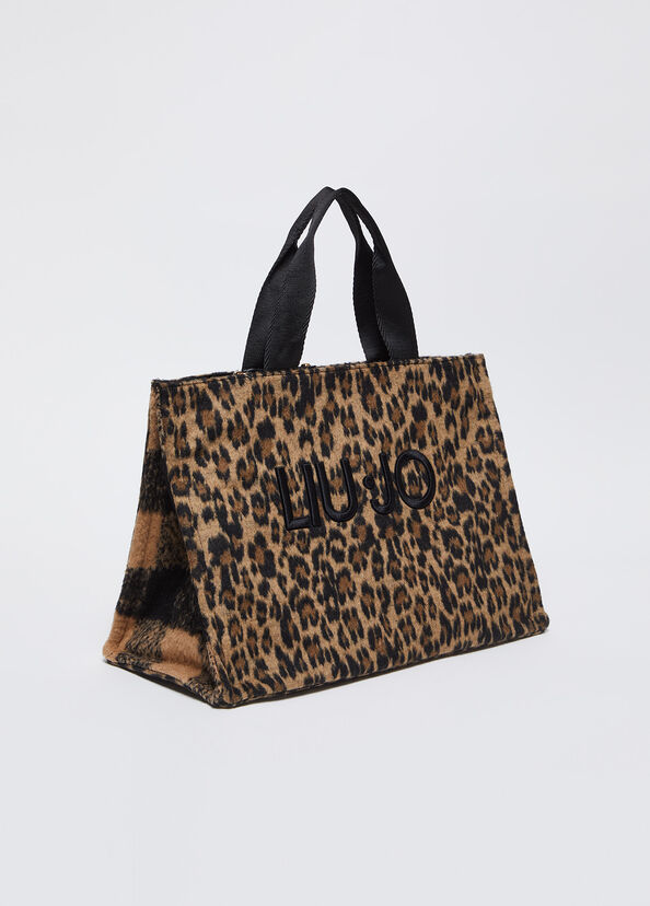 Liu Jo Shopping bag animalier Saldi Di Fabbrica