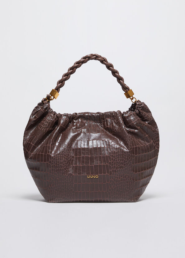 Liu Jo Borsa a mano con stampa coccodrillo Vendite Flash