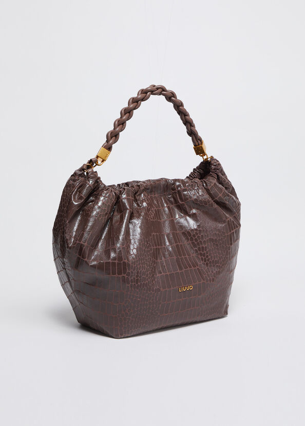 Liu Jo Borsa a mano con stampa coccodrillo Vendite Flash
