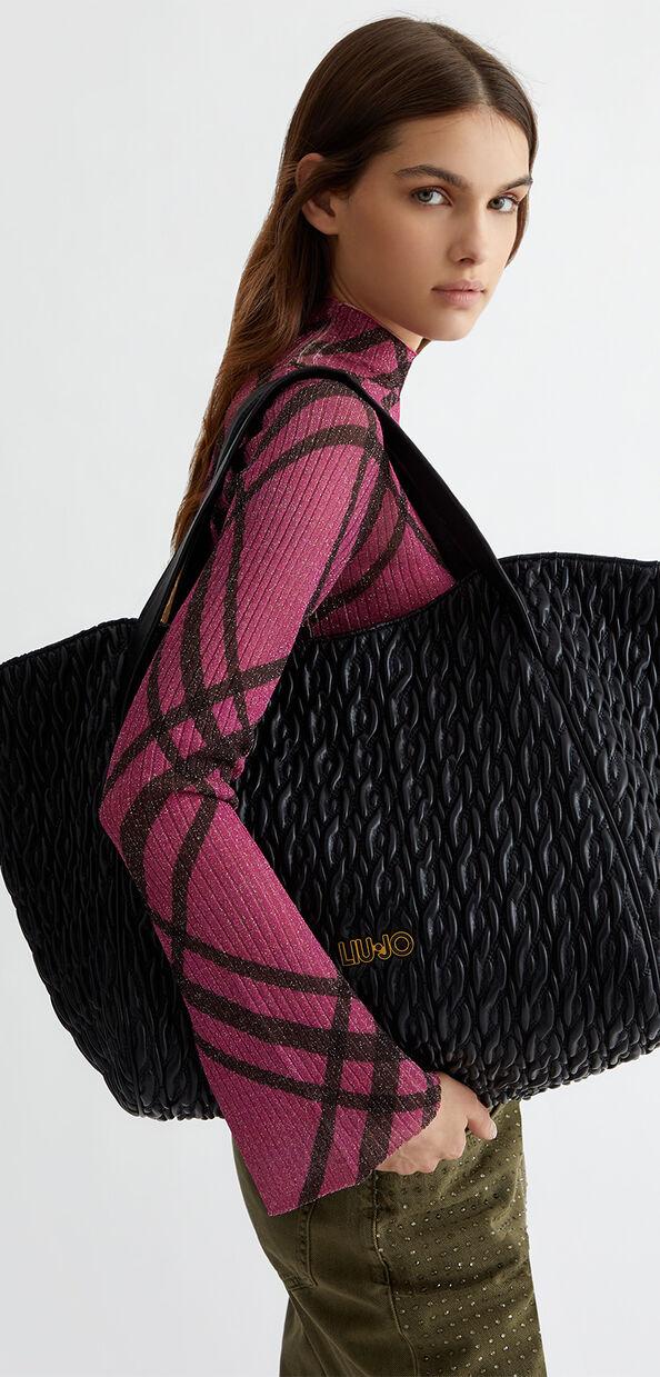 Liu Jo Shopping bag matelassé con pochette Nuovo