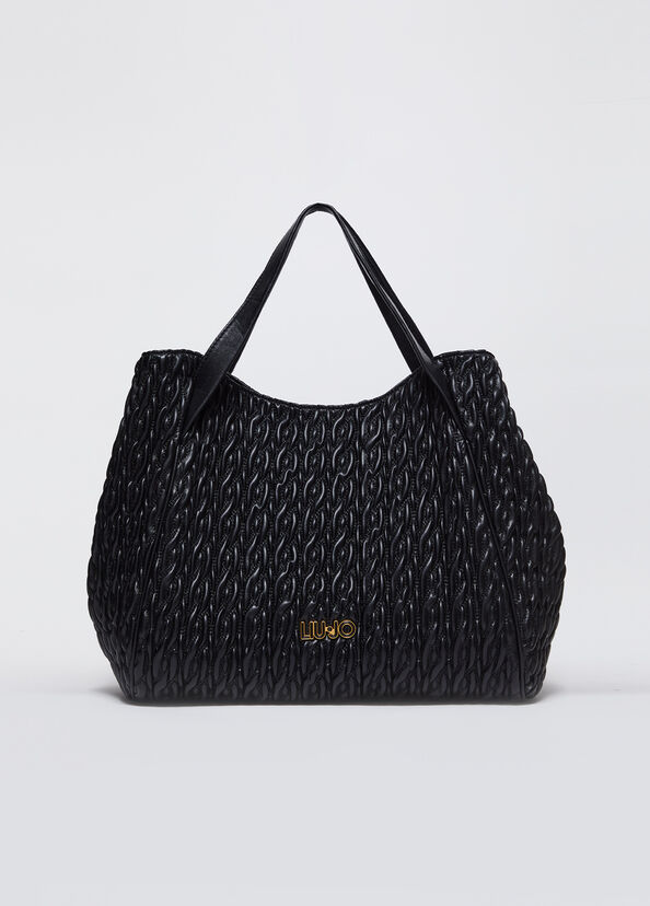 Liu Jo Shopping bag matelassé con pochette Nuovo