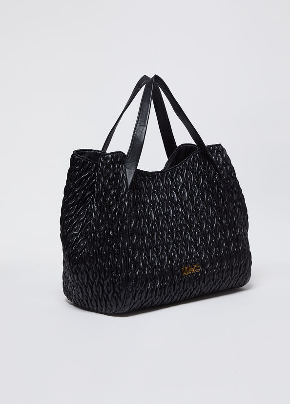 Liu Jo Shopping bag matelassé con pochette Nuovo