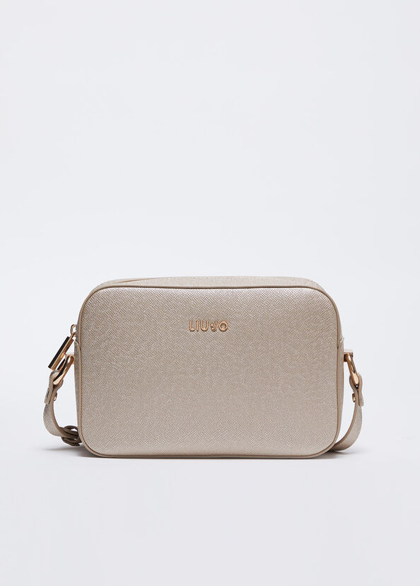 Liu Jo Borsa a tracolla color oro Soddisfazione Garantita