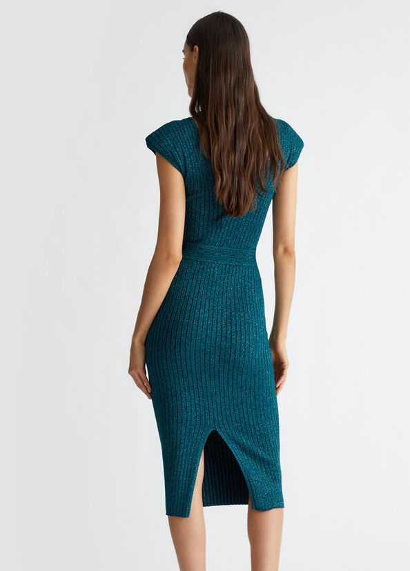 Liu Jo Abito midi in maglia lurex® Vendita Calda