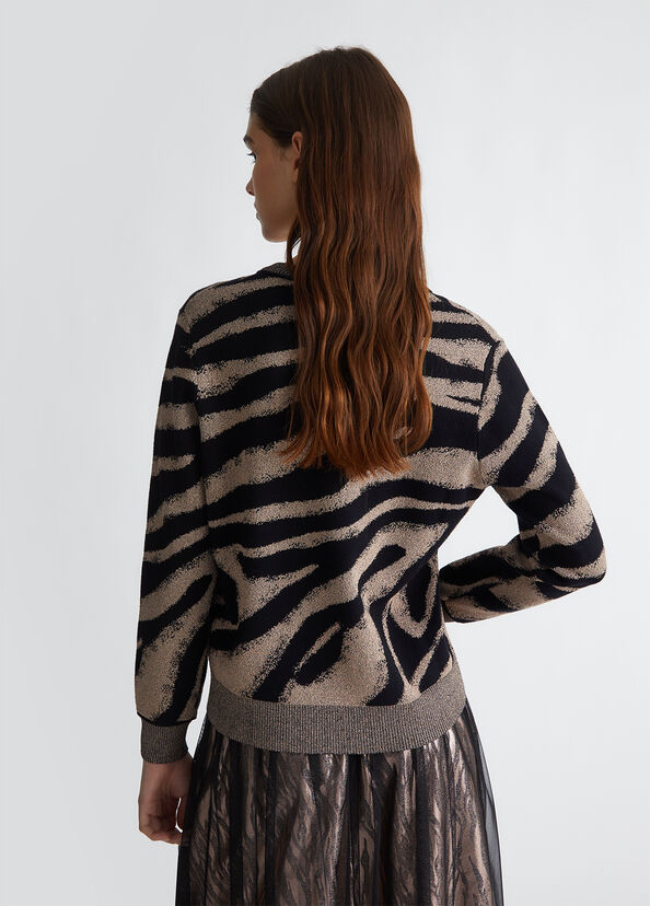 Liu Jo Maglia animalier jacquard In Linea