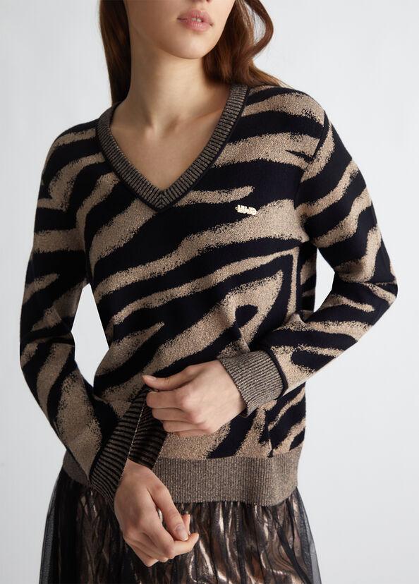 Liu Jo Maglia animalier jacquard In Linea