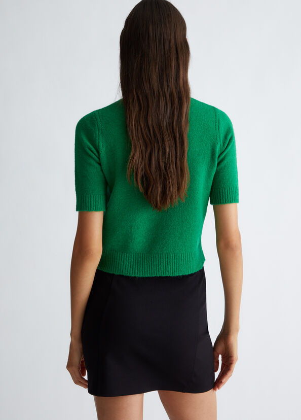 Liu Jo T-shirt in misto lana e alpaca Nuovo