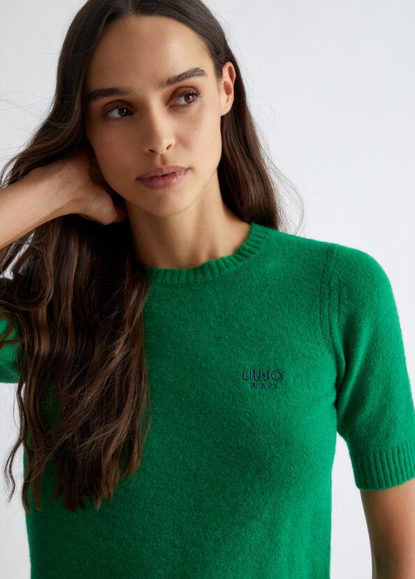 Liu Jo T-shirt in misto lana e alpaca Nuovo