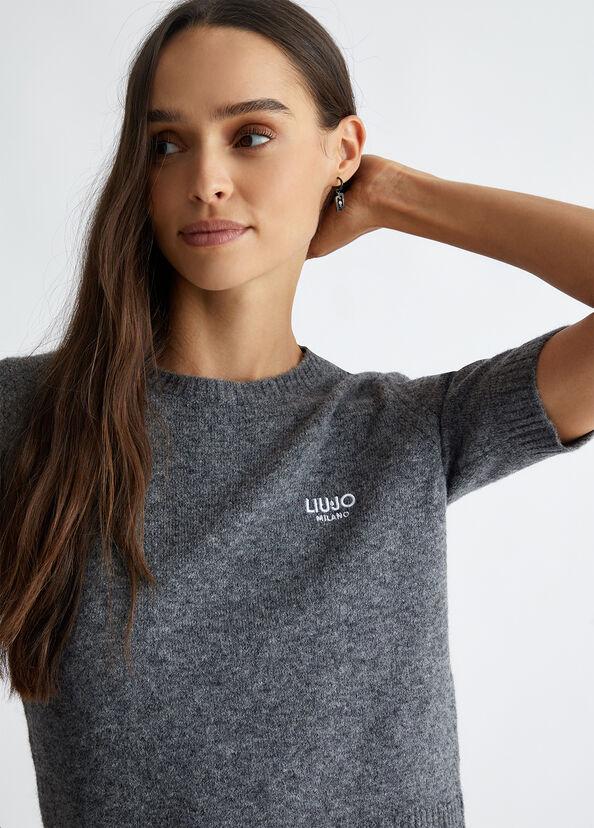 Liu Jo T-shirt in misto lana e alpaca Qualità