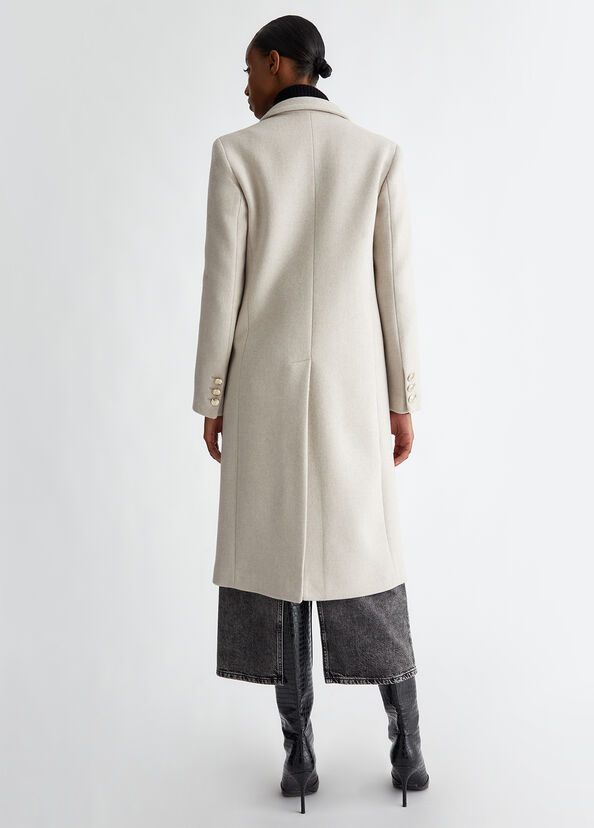 Liu Jo Cappotto slim in misto lana Presa