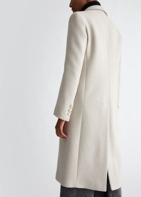 Liu Jo Cappotto slim in misto lana Presa
