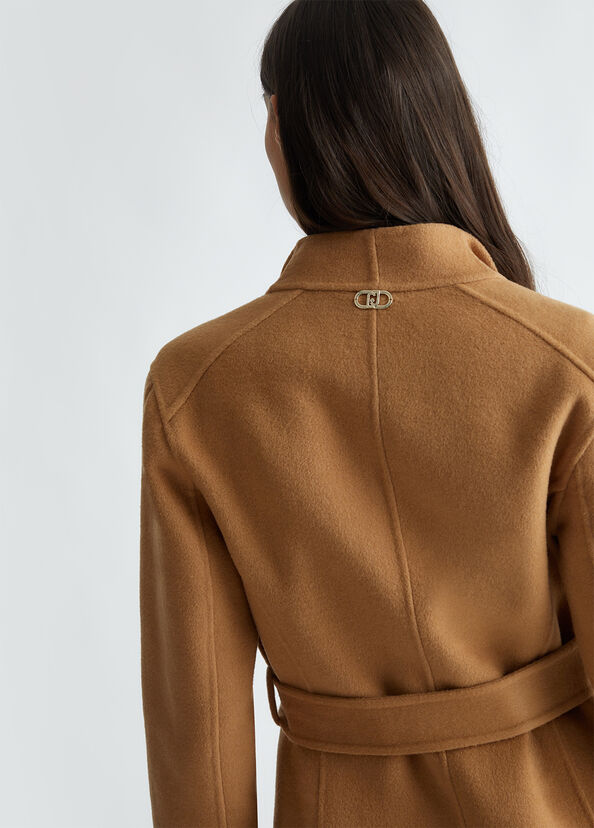 Liu Jo Cappotto doppiopetto in misto lana Offerta