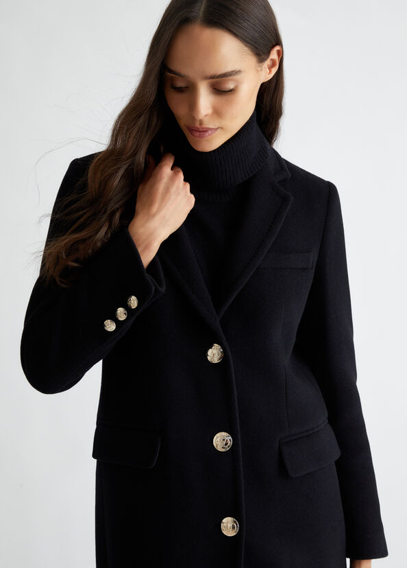Liu Jo Cappotto slim in misto lana In Vendita