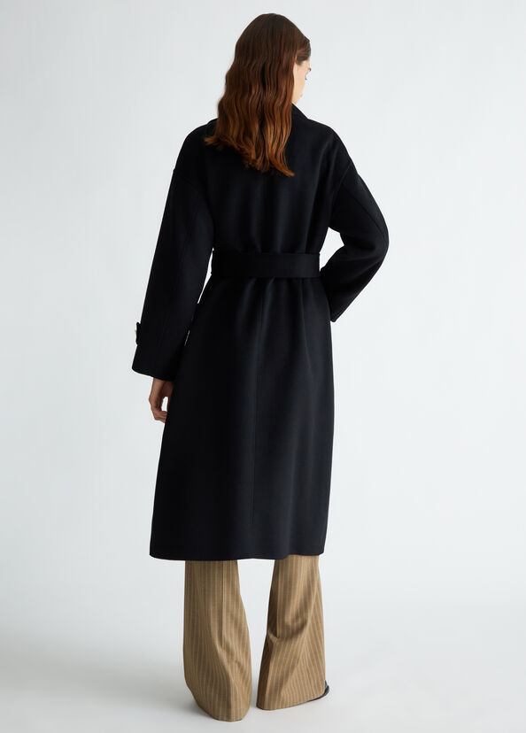 Liu Jo Cappotto in misto lana con cintura Offerte