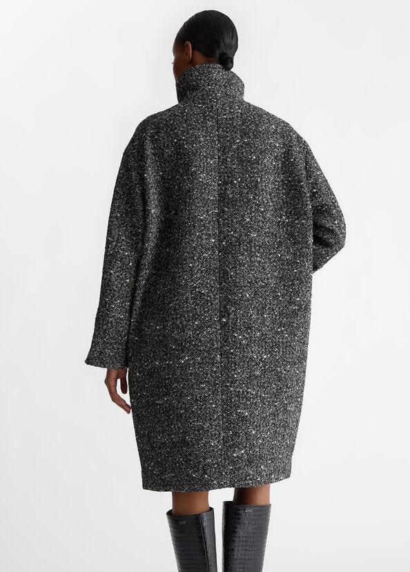 Liu Jo Cappotto doppiopetto in misto lana bouclé Hotsell