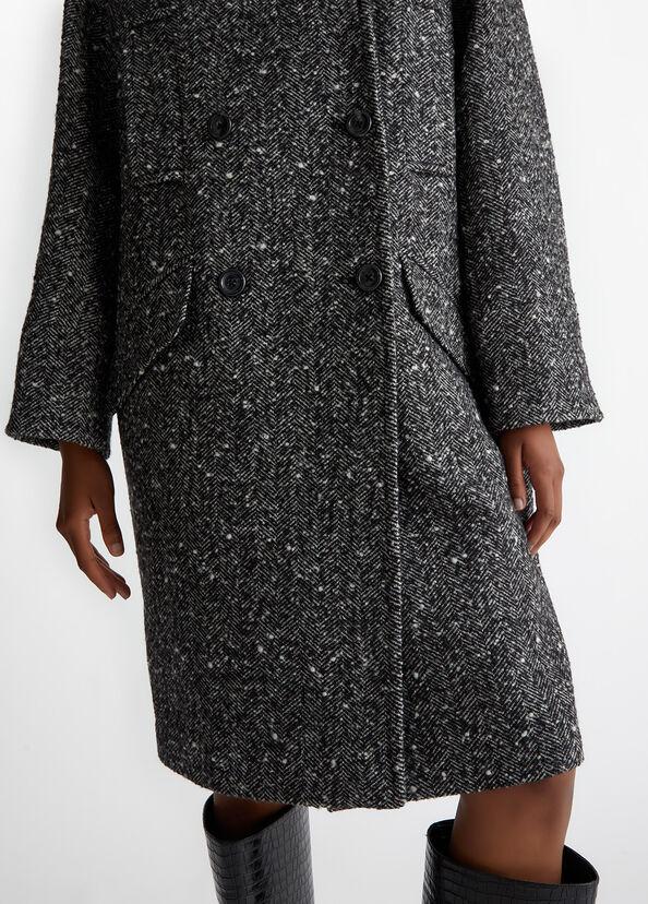 Liu Jo Cappotto doppiopetto in misto lana bouclé Hotsell