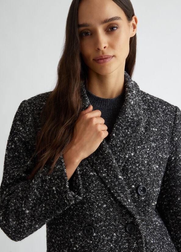 Liu Jo Cappotto in misto lana bouclé Vendita Calda