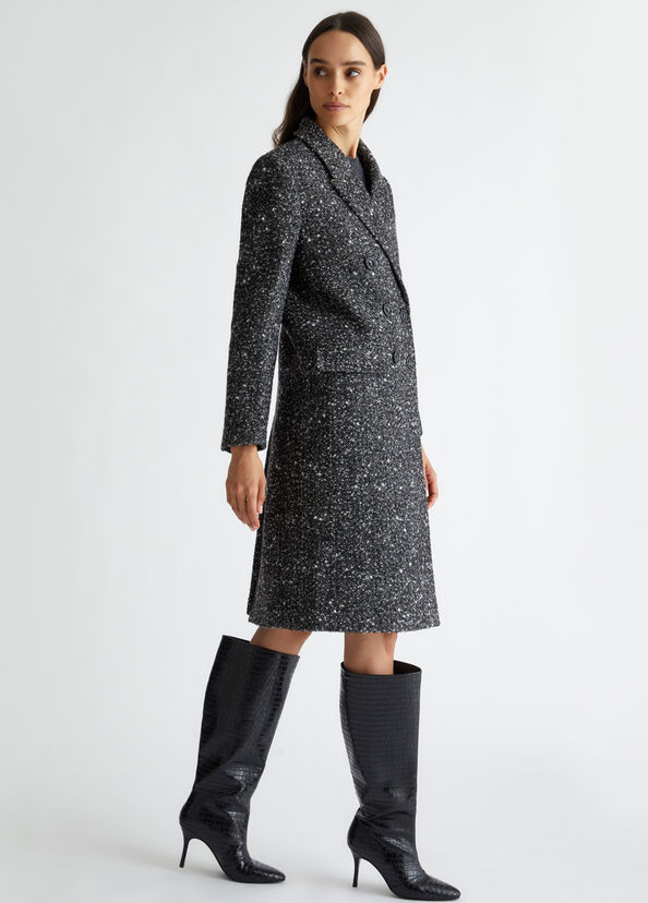 Liu Jo Cappotto in misto lana bouclé Vendita Calda