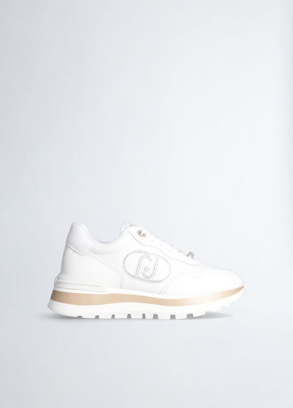 Liu Jo Sneakers bianche in pelle Qualità Garantita