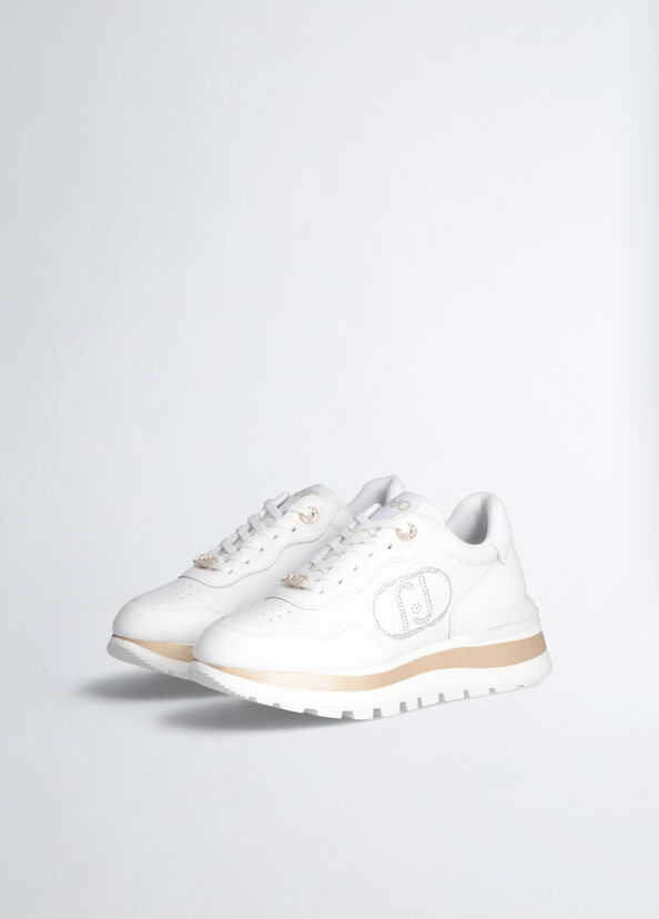 Liu Jo Sneakers bianche in pelle Qualità Garantita