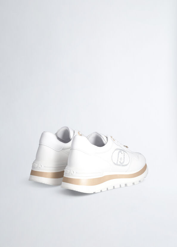 Liu Jo Sneakers bianche in pelle Qualità Garantita
