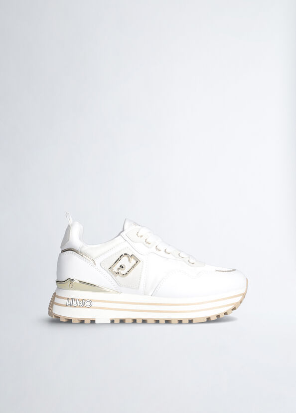 Liu Jo Sneakers platform in pelle e nylon Acquista Ora