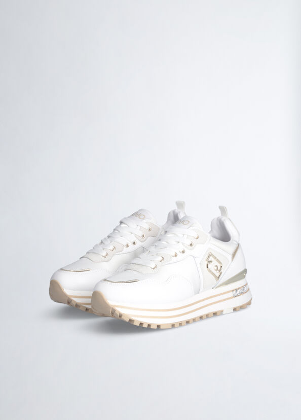 Liu Jo Sneakers platform in pelle e nylon Acquista Ora