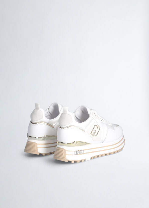 Liu Jo Sneakers platform in pelle e nylon Acquista Ora