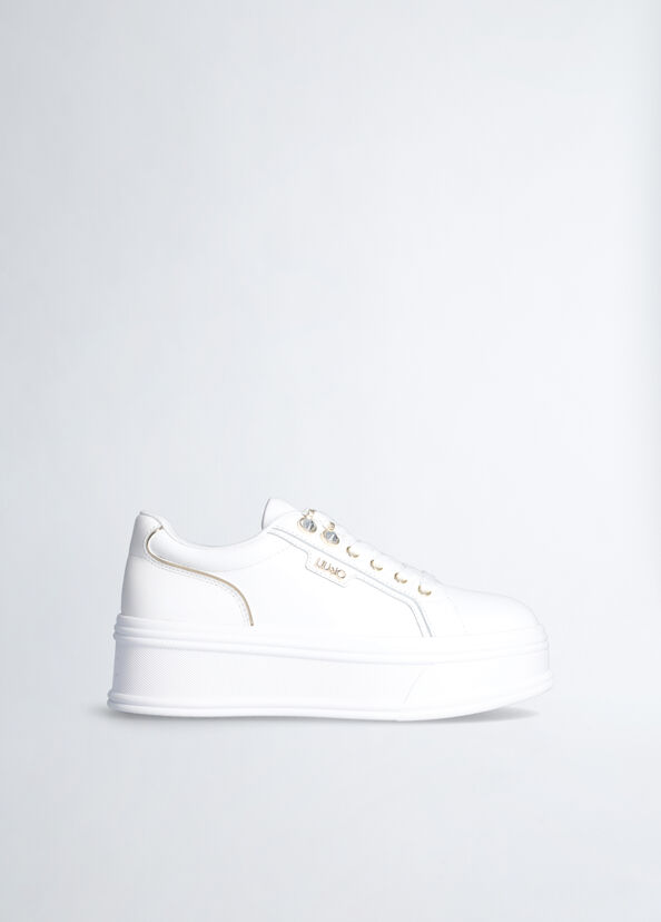 Liu Jo Sneakers platform con pietre gioiello Consegna Veloce