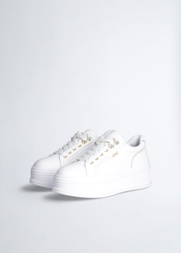 Liu Jo Sneakers platform con pietre gioiello Consegna Veloce