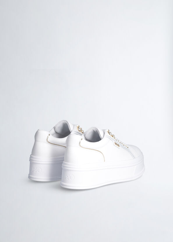Liu Jo Sneakers platform con pietre gioiello Consegna Veloce