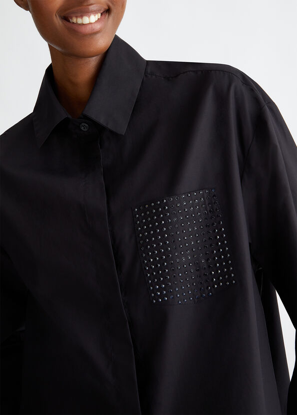 Liu Jo Camicia over con mini borchie Vendita Economica