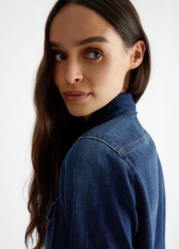 Liu Jo Camicia in denim Saldi Di Fabbrica